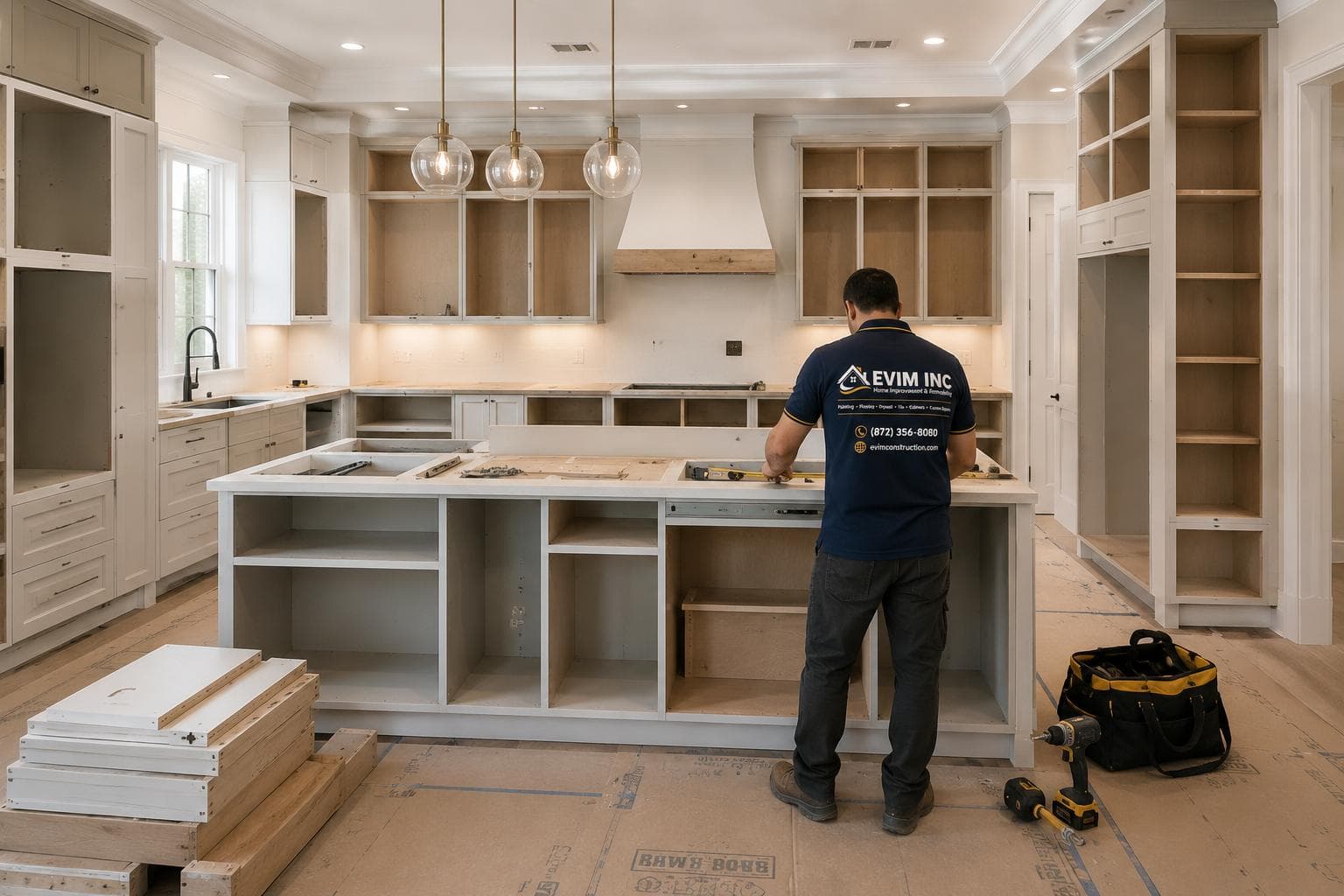 Cabinet Assembly & Installation — EVIM INC