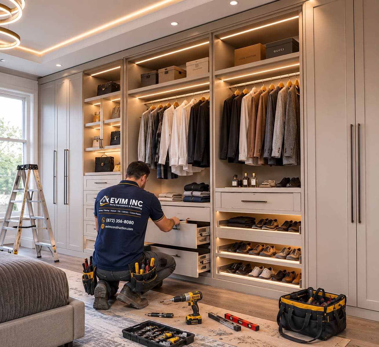 Built-in Wardrobes & Storage Solutions — EVIM INC