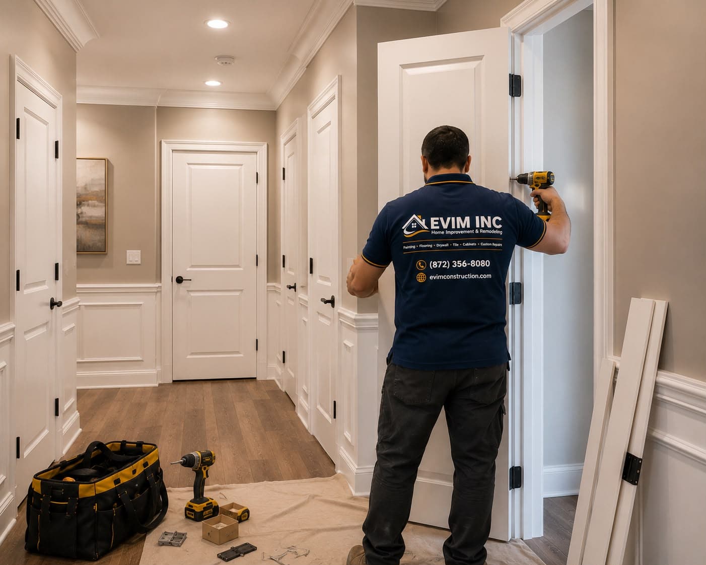 Interior Door Installation & Repair — EVIM INC