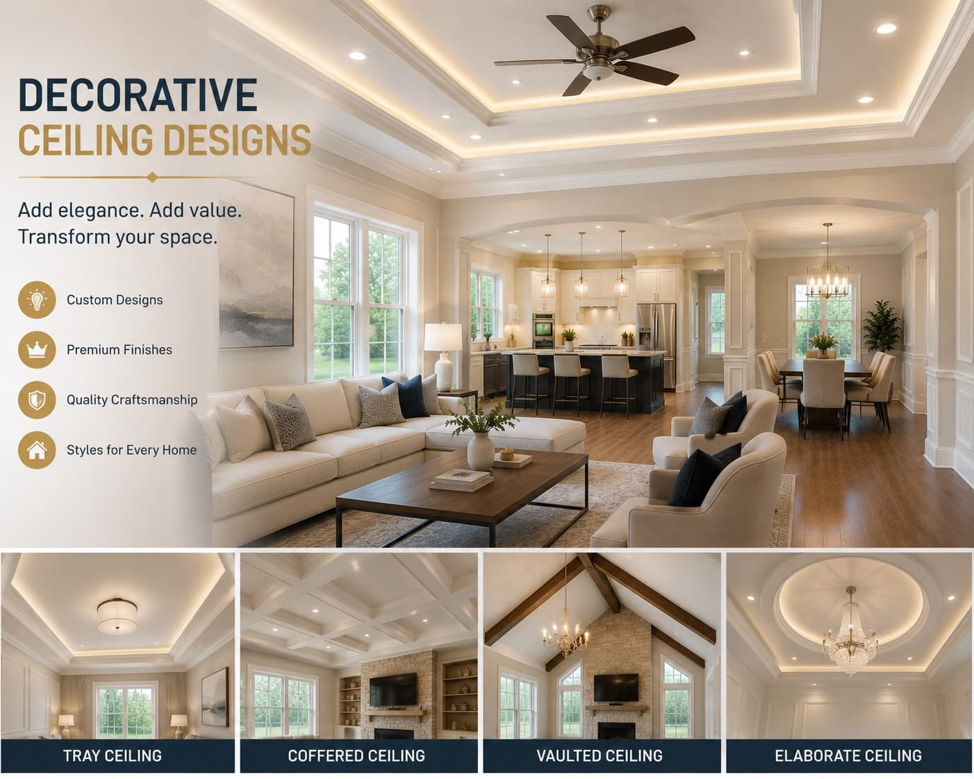 Decorative Ceiling Designs — EVIM INC