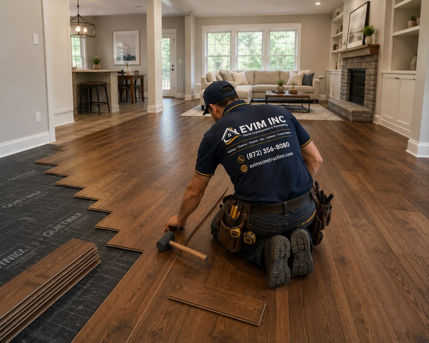 Engineered Hardwood Flooring Installation — EVIM INC