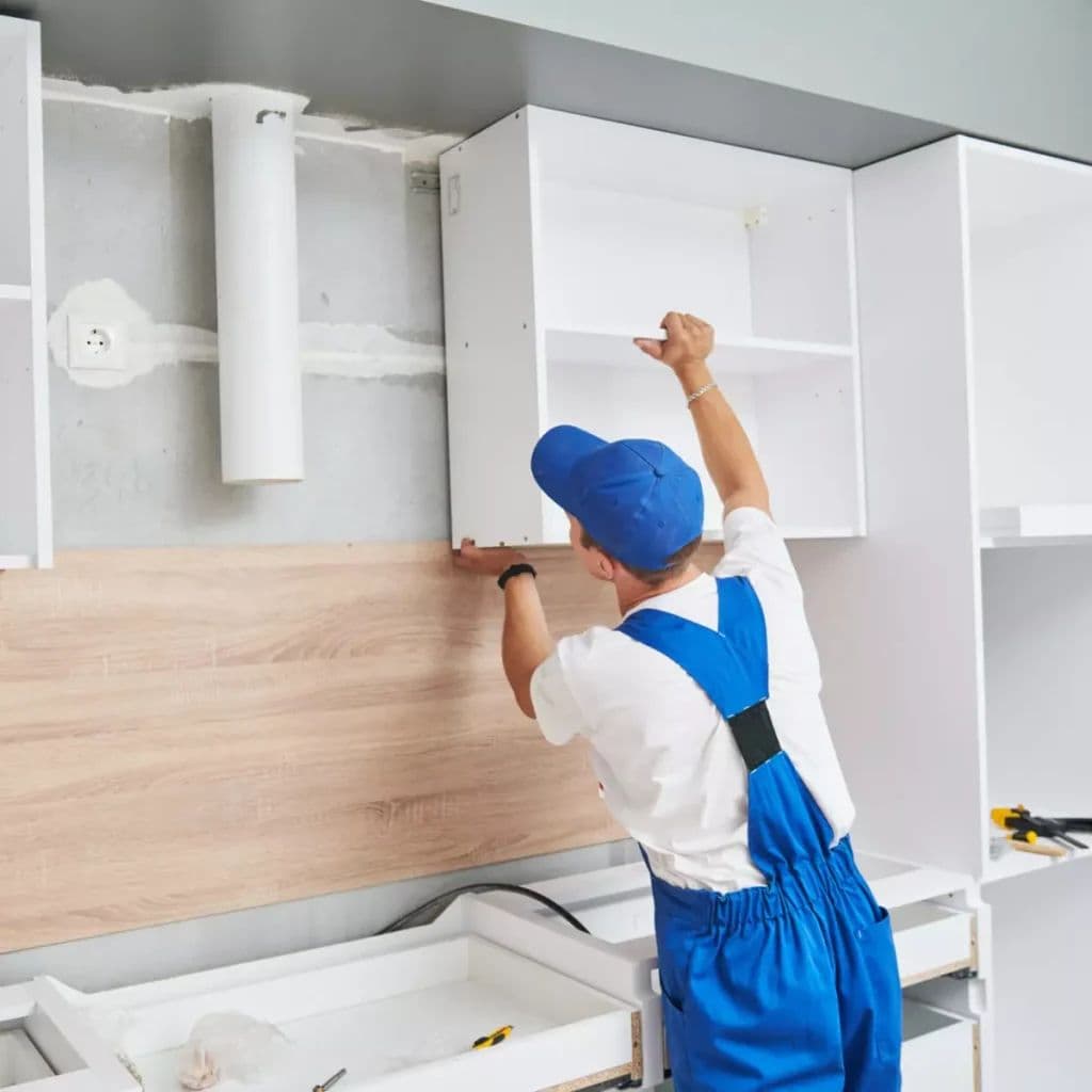 Custom Kitchen Cabinet Installation — EVIM INC