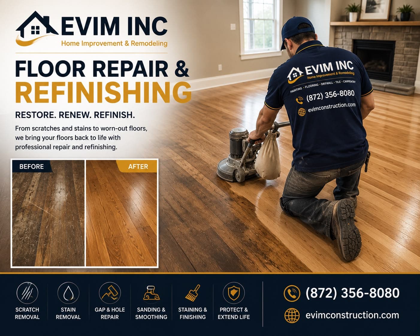 Floor Repair & Refinishing — EVIM INC