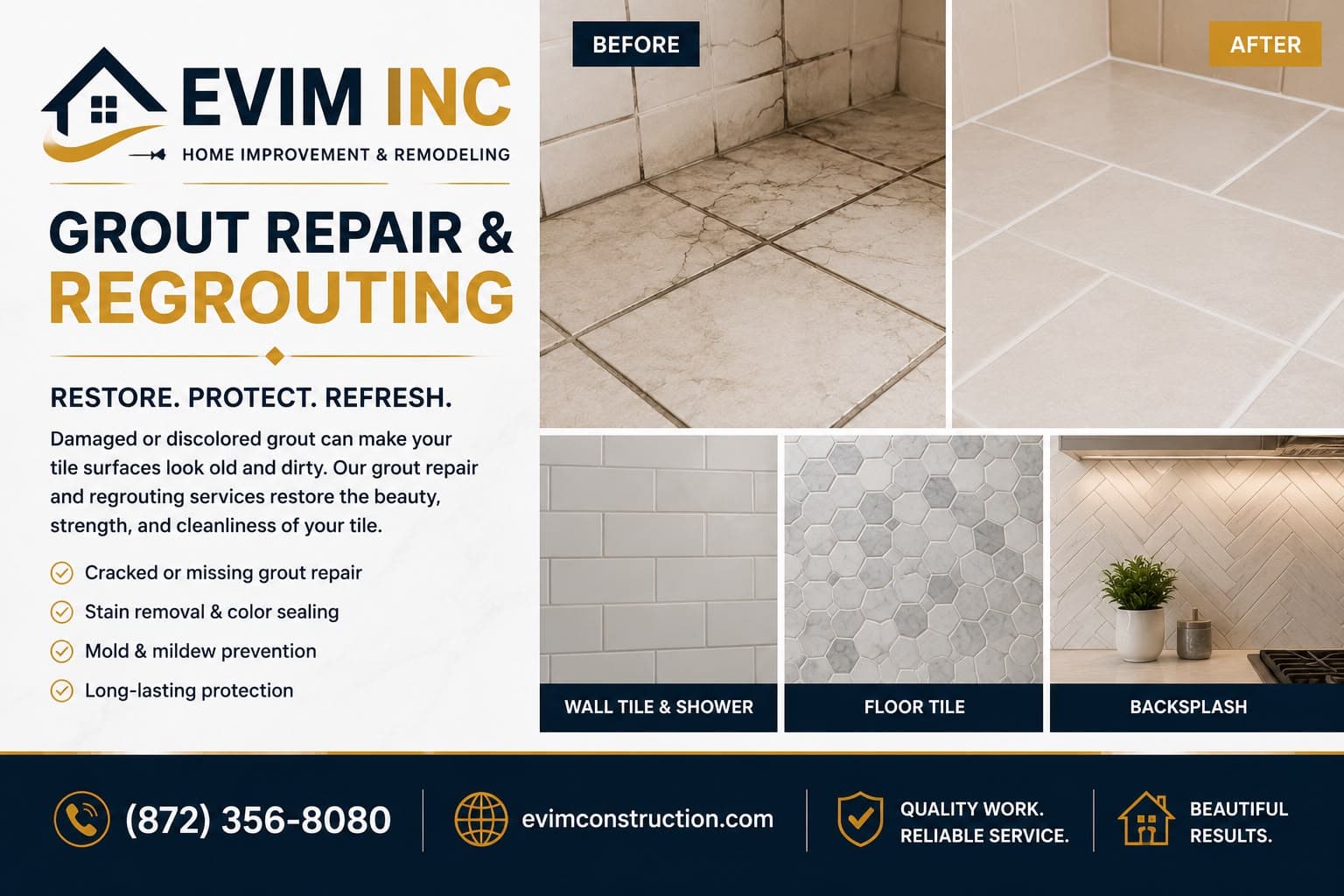 Grout Repair & Regrouting — EVIM INC